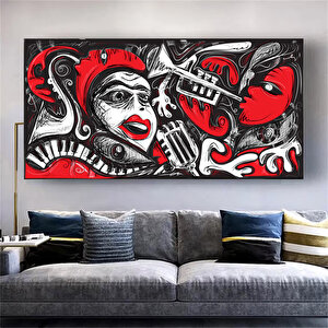 Caz Müziği Baskısı Saksafon Sanatı Caz Kulübü Dekoru Müzik Odası Duvar Sanatı Caz Ev Dekoru Caz Post 80x160 cm