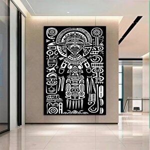 Afrika Kabile Maskesi Kanvas | Etnik Dekor | Büyük Baskı