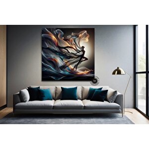 Balerin Dans Eden Kanvas Duvar Sanatı, İpek Elbiseli Modern Tasarım, Ev Dekoru Kanvas Baskı Tablosu