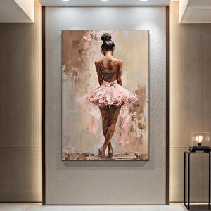Balerin Kız Kanvas Baskısı, Soyut Ev Dekoru, Hediye İçin Bale Temalı Duvar Sanatı