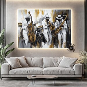 Uyumlu Ritimler Ii: Afrikalı Caz Grubu, Renkli Caz Temalı Kültür Duvar Dekoru