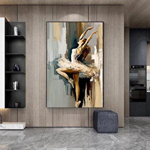 Balerin Kız Kanvas Sanatı Baskısı, Balerin Kanvas Baskısı, Kanvas Ev Dekoru 30x40 cm