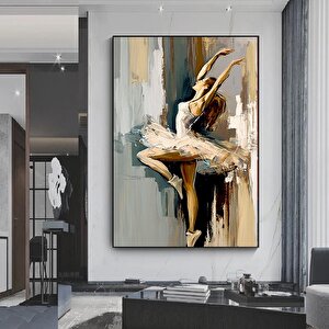 Balerin Kız Kanvas Sanatı Baskısı, Balerin Kanvas Baskısı, Kanvas Ev Dekoru 40x60 cm