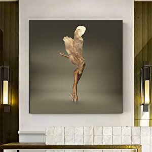 Dans Eden Balerin Duvar Sanatı Kanvas; Figüratif Dansçı Baskı; Klasik Bale; Modern Dans 30x30 cm