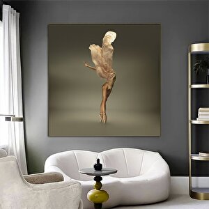 Dans Eden Balerin Duvar Sanatı Kanvas; Figüratif Dansçı Baskı; Klasik Bale; Modern Dans 30x30 cm