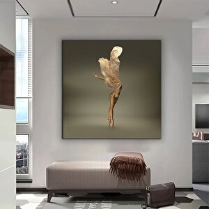 Dans Eden Balerin Duvar Sanatı Kanvas; Figüratif Dansçı Baskı; Klasik Bale; Modern Dans 80x80 cm