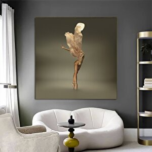 Dans Eden Balerin Duvar Sanatı Kanvas; Figüratif Dansçı Baskı; Klasik Bale; Modern Dans 80x80 cm