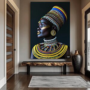 Afrikalı Kadın Kanvas Duvar Sanatı, Etnik Kanvas Duvar Sanatı, Etnik Duvar Dekoru, Afrikalı Kanvas