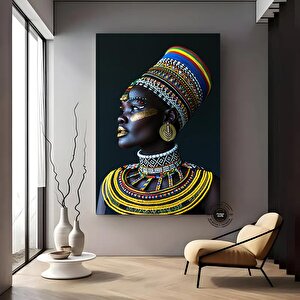 Afrikalı Kadın Kanvas Duvar Sanatı, Etnik Kanvas Duvar Sanatı, Etnik Duvar Dekoru, Afrikalı Kanvas