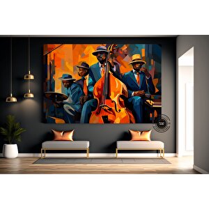 Caz Duvar Sanatı; Soyut Modern Sanat Baskıları 120x180 cm