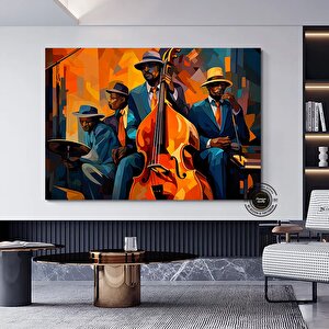 Caz Duvar Sanatı; Soyut Modern Sanat Baskıları 30x40 cm