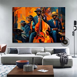 Caz Duvar Sanatı; Soyut Modern Sanat Baskıları 30x40 cm