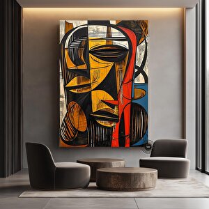 Afrika Soyut Sanat Çok Renkli Poster, Etnik Kültür Ev Dekoru 30x40 cm