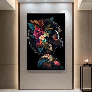 Etnik Kadın Kanvas Sanatı; Afrikalı Kadın Tablosu