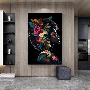 Etnik Kadın Kanvas Sanatı; Afrikalı Kadın Tablosu