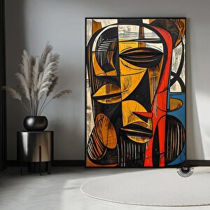 Afrika Soyut Sanat Çok Renkli Poster, Etnik Kültür Ev Dekoru 50x70 cm