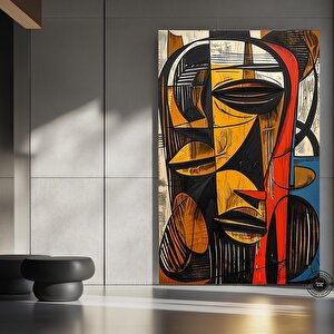 Afrika Soyut Sanat Çok Renkli Poster, Etnik Kültür Ev Dekoru 50x70 cm