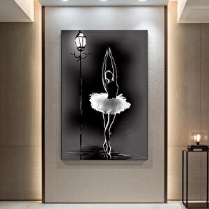 Balerin Kadın Kanvas Baskı – Soyut Duvar Sanatı; Dans Temalı Kanvas; Asmaya Hazır Tuval