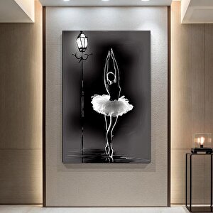 Balerin Kadın Kanvas Baskı – Soyut Duvar Sanatı; Dans Temalı Kanvas; Asmaya Hazır Tuval