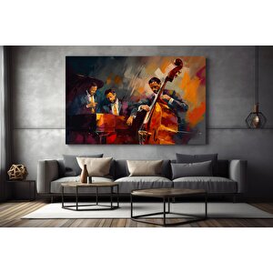 Caz Kulübü Kanvas Tablo | Gece Ve Müzik Teması