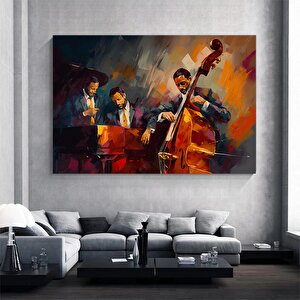 Caz Kulübü Kanvas Tablo | Gece Ve Müzik Teması