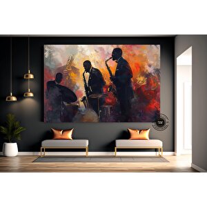 Caz Duvar Sanatı; Müzisyen Baskıları; Soyut Modern Sanat Baskıları 50x70 cm