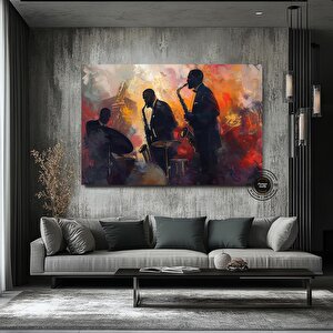 Caz Duvar Sanatı; Müzisyen Baskıları; Soyut Modern Sanat Baskıları 30x40 cm