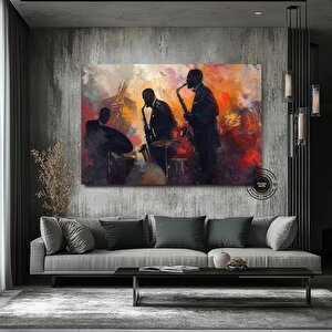 Caz Duvar Sanatı; Müzisyen Baskıları; Soyut Modern Sanat Baskıları 120x180 cm