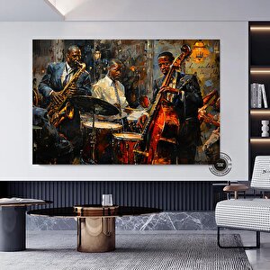 Caz Duvar Sanatı; Müzisyen Baskıları; Afrika Duvar Sanatı Baskıları; Soyut Modern Duvar Sanatı Baskı 20x30 cm