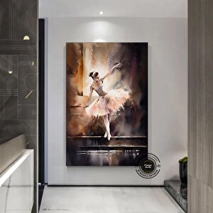 Pembe Balerin I; Soyut Resim Tasarımı; Kanvas Baskı; Ev Dekoru; Kanvas Duvar Sanatı; Lüks Sanat; Mük 20x30 cm