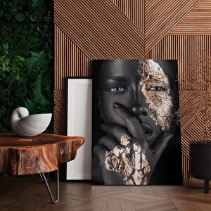 Modern Afrikalı Kadın Tablosu – Oturma Odası Dekoru, Etnik Kadın Sanatı 30x40 cm