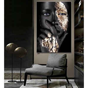 Modern Afrikalı Kadın Tablosu – Oturma Odası Dekoru, Etnik Kadın Sanatı