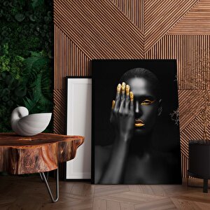 Modern Afrikalı Kadın Tablosu – Oturma Odası Dekoru, Etnik Kadın Sanatı 100x150 cm