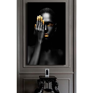 Modern Afrikalı Kadın Tablosu – Oturma Odası Dekoru, Etnik Kadın Sanatı