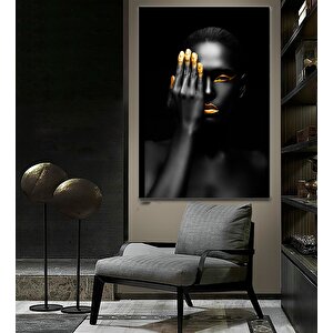 Modern Afrikalı Kadın Tablosu – Oturma Odası Dekoru, Etnik Kadın Sanatı