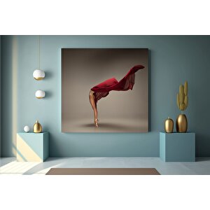 Dans Eden Balerin Kanvas Tablosu, Kadın Figürlü Dans Baskısı, Klasik Bale, Modern Dans