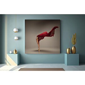 Dans Eden Balerin Kanvas Tablosu, Kadın Figürlü Dans Baskısı, Klasik Bale, Modern Dans