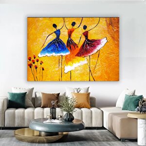 Renkli Sanat Eseri – Yağlı Boya Baskısı; Balerin Baskısı; Bale Sanatı Kanvas; Dans Sanatı; Afrikalı 90x150 cm