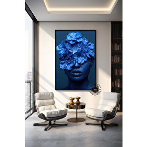 Etnik Kadın Kanvas Sanatı, Çok Renkli Soyut Kadın Portresi