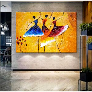 Renkli Sanat Eseri – Yağlı Boya Baskısı; Balerin Baskısı; Bale Sanatı Kanvas; Dans Sanatı; Afrikalı