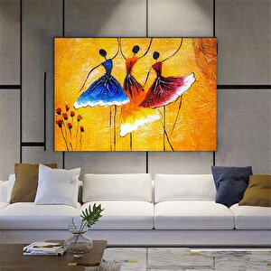 Renkli Sanat Eseri – Yağlı Boya Baskısı; Balerin Baskısı; Bale Sanatı Kanvas; Dans Sanatı; Afrikalı