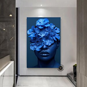 Etnik Kadın Kanvas Sanatı, Çok Renkli Soyut Kadın Portresi