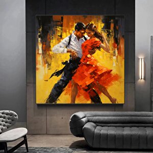 Ev Dekoru Kanvası, Büyük Kanvas, Çiftin Dans Ettiği Tablo, Müzik Odası Sanatı