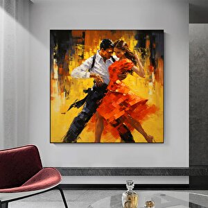 Ev Dekoru Kanvası, Büyük Kanvas, Çiftin Dans Ettiği Tablo, Müzik Odası Sanatı