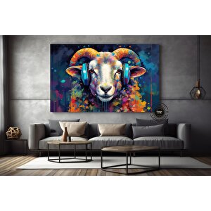 Soyut Renkli Koyun Posteri; Çiftlik Temalı Hediye
