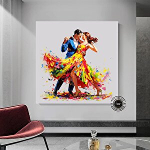 Ev Dekoru Kanvası, Büyük Kanvas, Çiftin Dans Ettiği Tablo, Müzik Odası Sanatı