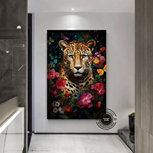 Leopar Portre Baskıları; Kaplan Kanvas; Çiftçi Hediyesi; Leopar Poster 120x180 cm