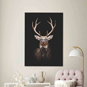 Geyik Fotoğrafçılığı, Trend Kanvas Tablo, Hayvan Duvar Dekoru, Çiftlik Evi Posteri