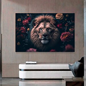 Aslan Duvar Sanatı; Aslan Kanvas Sanatı; Hayvan Duvar Sanatı; Kanvas Tablo; Modern Duvar Sanatı; Hay