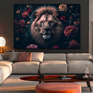 Aslan Duvar Sanatı; Aslan Kanvas Sanatı; Hayvan Duvar Sanatı; Kanvas Tablo; Modern Duvar Sanatı; Hay